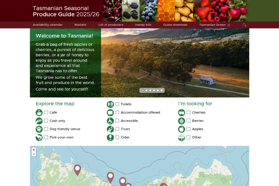 Tasmanian Seasonal Produce Guide